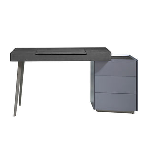 Scrivania da casa e ufficio 155x52x75 cm in legno di wengé