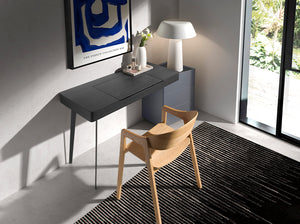 Scrivania da casa e ufficio 155x52x75 cm in legno di wengé