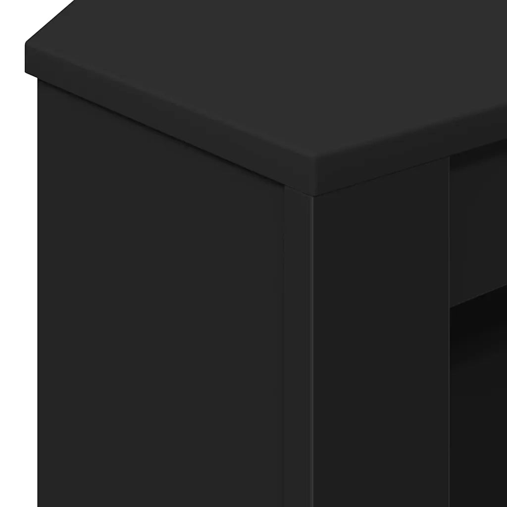 MobileTVAngolare Nero 102 x 40,5 x 45 cm Legno multistrato