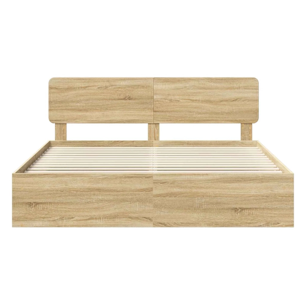 Struttura del letto Sonoma 200 x 200 cm Pino massello 3412035