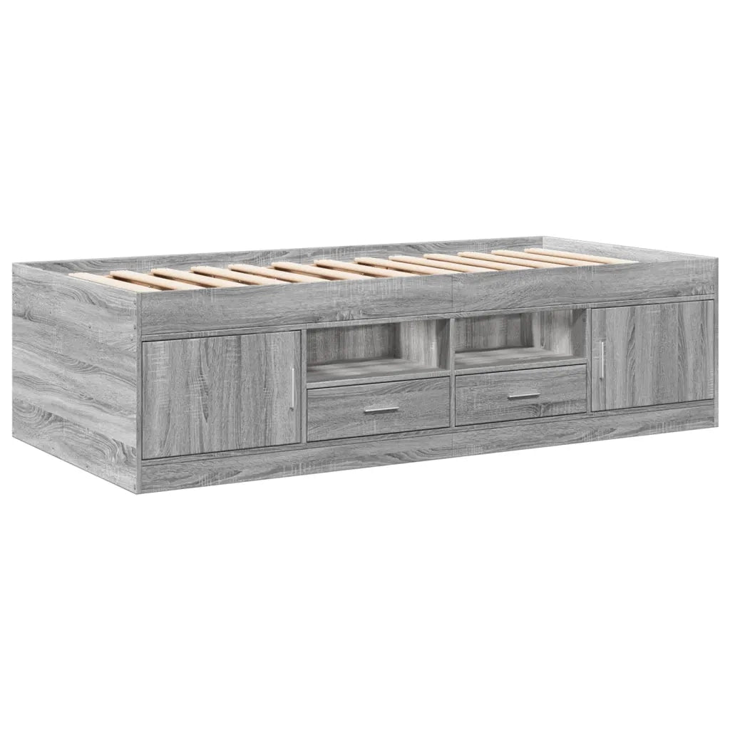 Divano Letto con Cassetti senza Materasso 90x190 cm 3280256