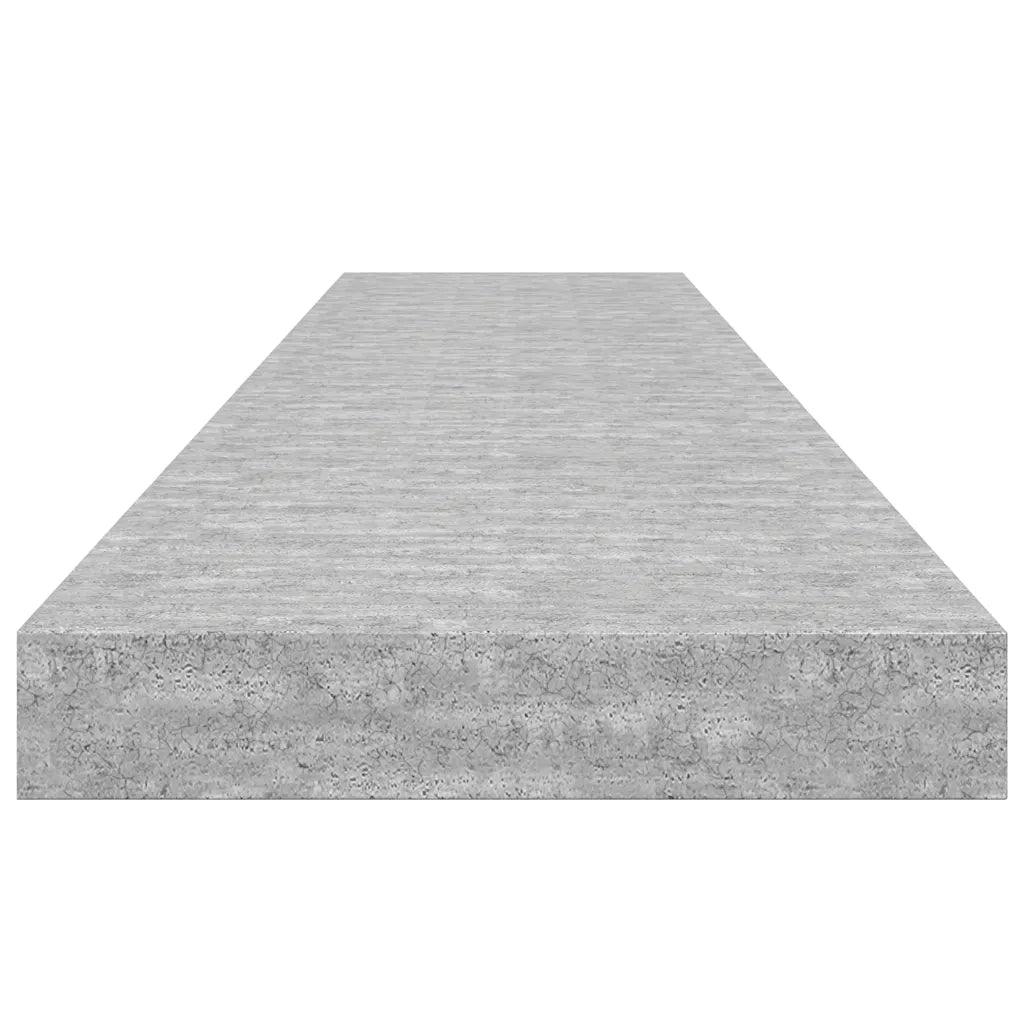Scaffali a Parete 4 pz Grigio Cemento 120x23,5x3,8 cm in MDF 326608