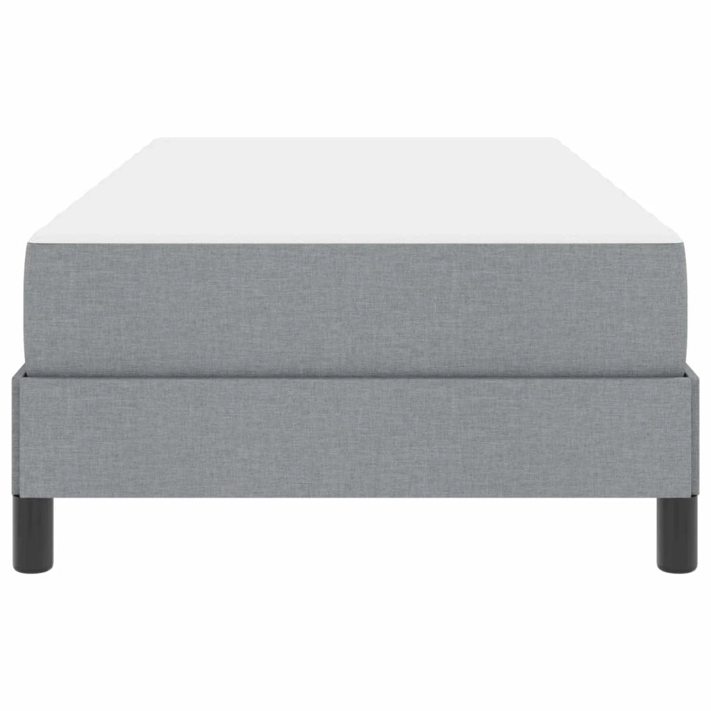 Letto a molle con materasso Grigio chiaro 90 x 190 cm Tessuto 3398451