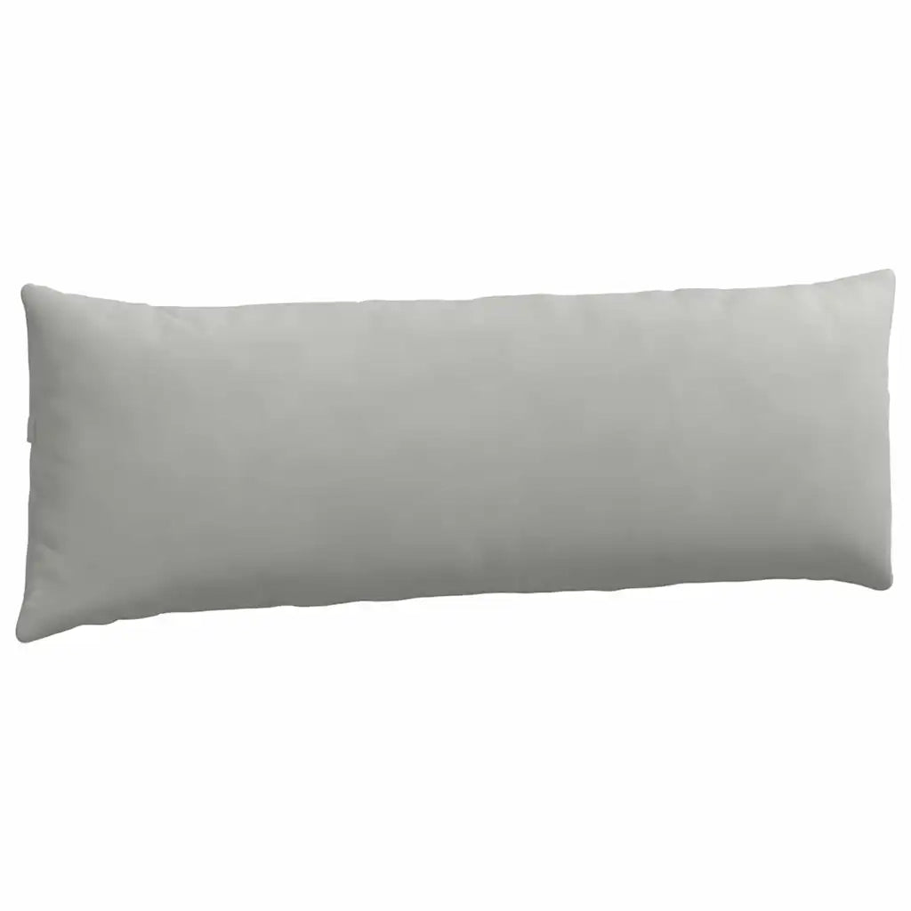 Cuscini da Divano 2 pz-Set di 2 Cuscini per Sofa Grigio chiaro 120 x 40 cm Tessuto 222135
