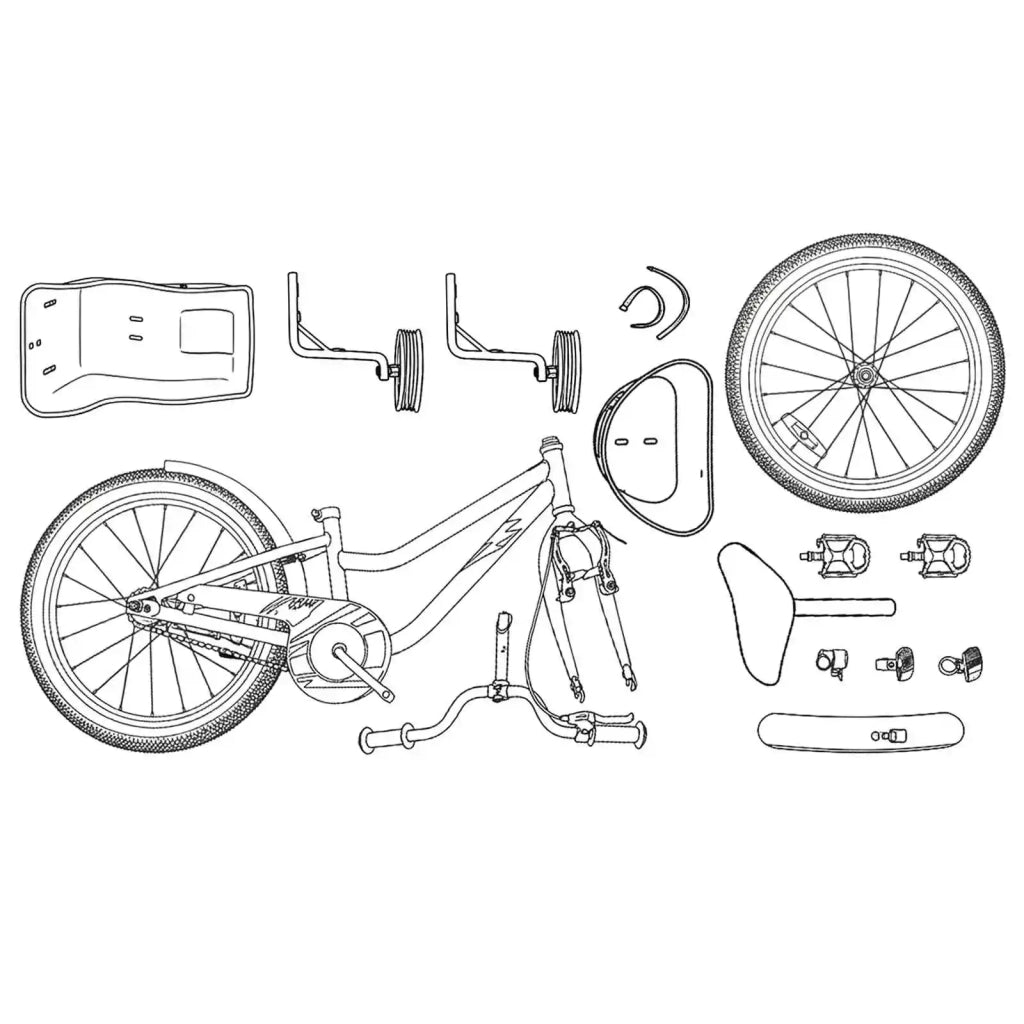 Bicicletta per Bambini 14 Pollici per bambini da 3 a 5 anni 42009226