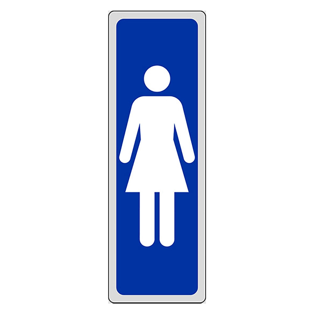 ETICHETTA SEGNALETICA WC bagno DONNE 10 pezzi EUROSIGNALS