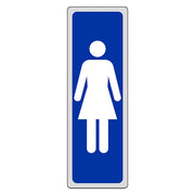 ETICHETTA SEGNALETICA WC bagno DONNE 10 pezzi EUROSIGNALS