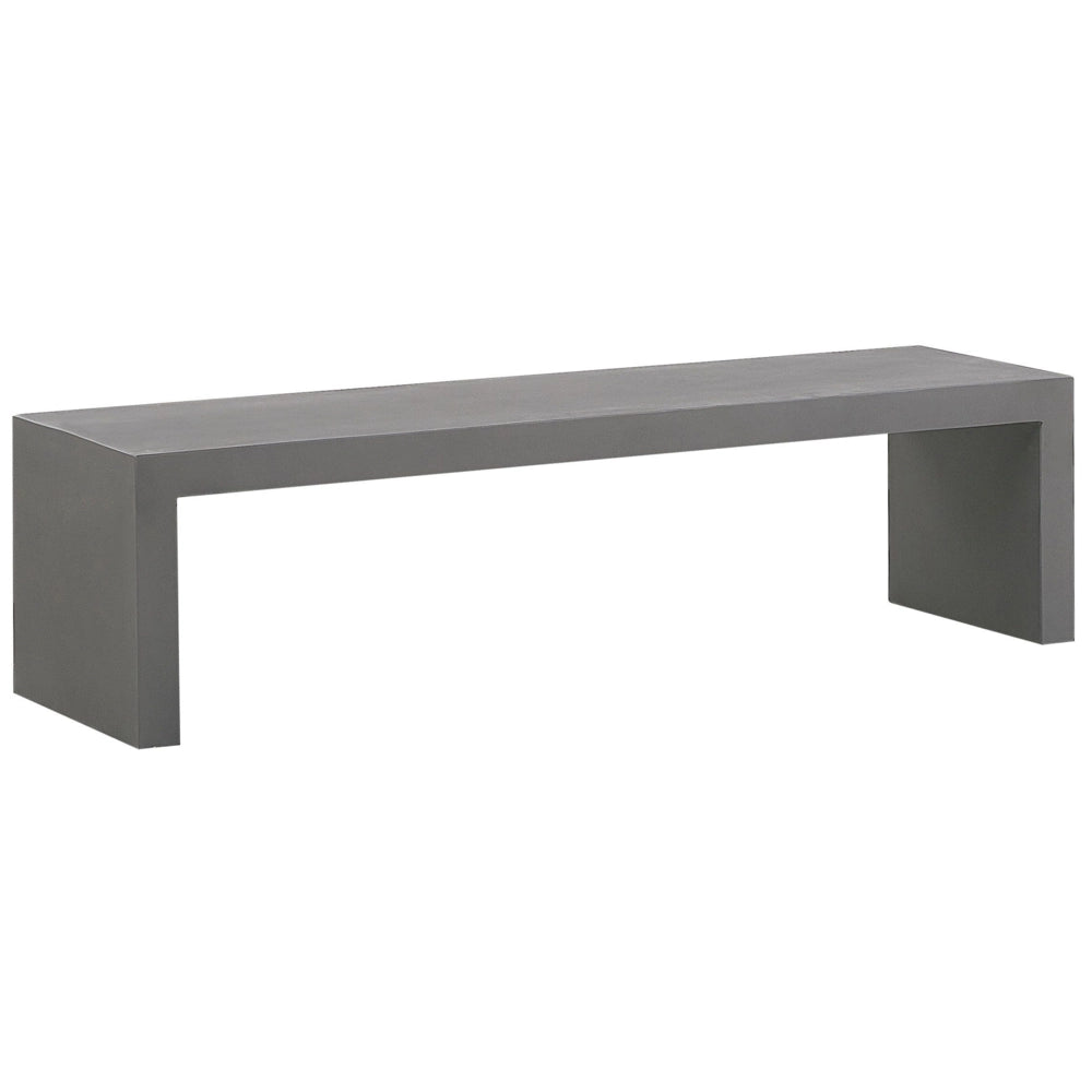 Panca da Giardino 2 posti in Cemento di colore Grigio esterno 40 x 150 x 40 cm esterno