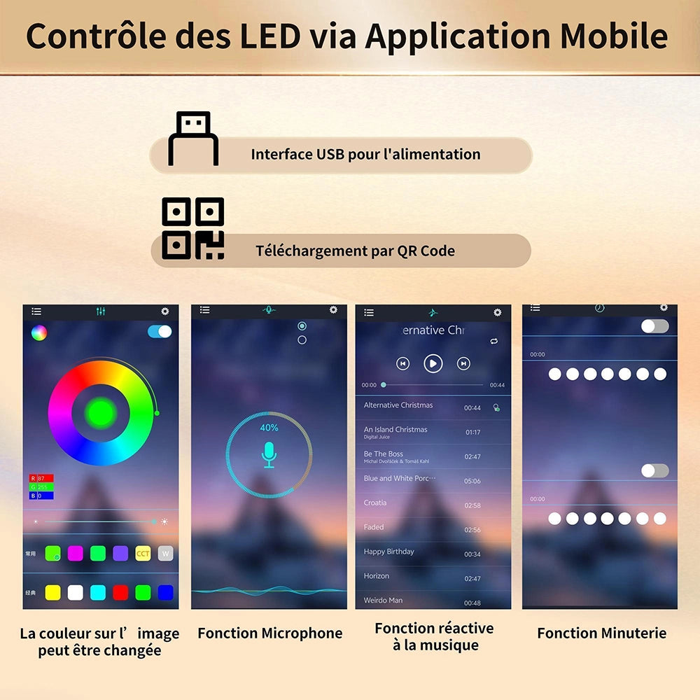 Credenza Alta 120x40x180cm - Xylo - con Ante in Tessuto e Luci LED