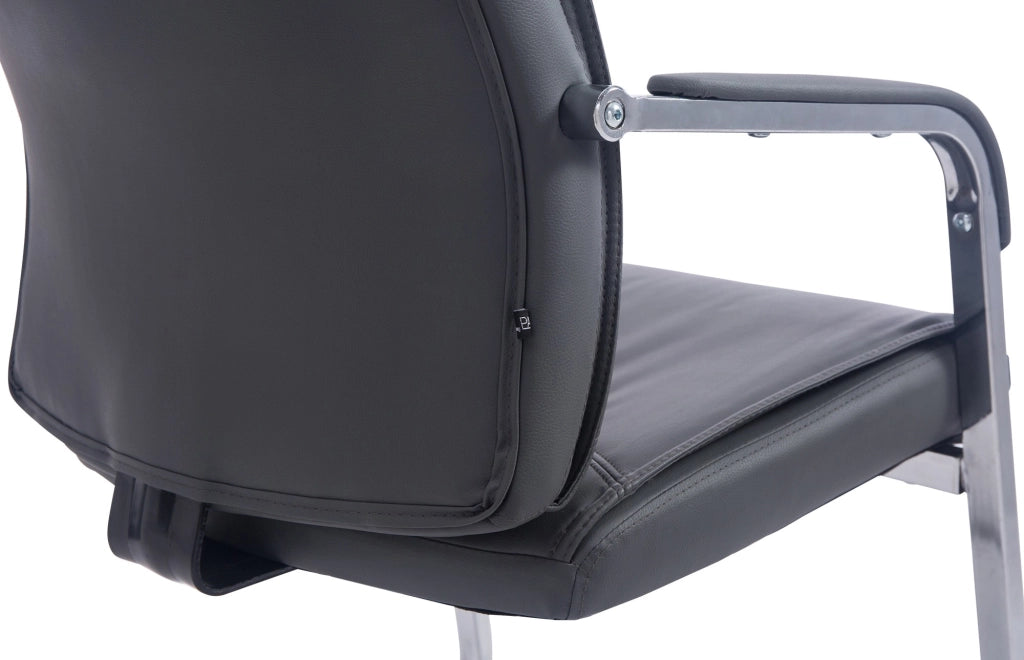 Sedia XL Anubis in similpelle grigio