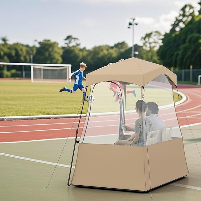 Tenda sportiva, tenda trasparente con visuale libera, telaio robusto e borsa per il trasporto, tenda da campeggio per esterni, tenda a bolla pop-up per guardare gli sport, fare il tifo, campeggiare (160 x 160 x 175 cm)
