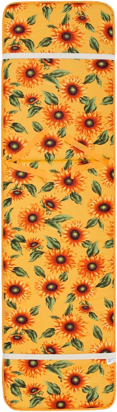 Cuscino Sdraio Poltrona Morbido Girasoli Copri Lettino Relax Pieghevole Made In Italy Giallo