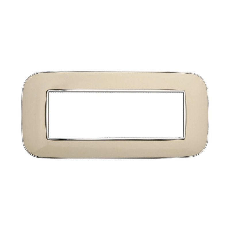 Placca Orbis Serie Moon 6P Colore Sabbia Compatibile Con Bticino Axolute