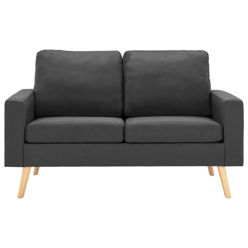 Divano a 2 Posti-Sofa 2 Posti Grigio Scuro in Tessuto 257426