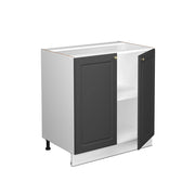 Mobile lavello cucina Fame-Line Antracite-oro/Bianco 80 cm con ripiano, PL Rovere Vicco