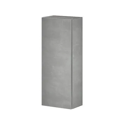 Colonna bagno sospesa H 75 cm grigio cemento con tre ripiani Master