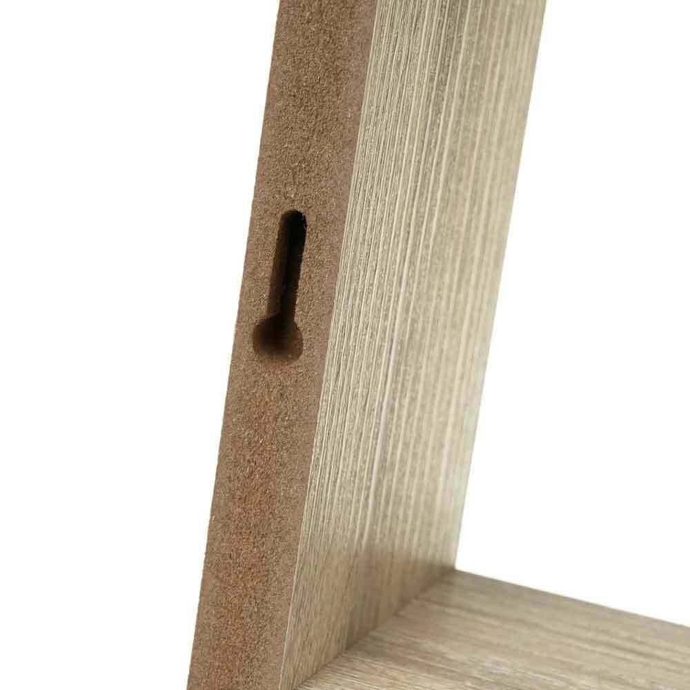 Trade Shop - Set 3 Mensole Da Parete Moderne Design Cubo Mensola Scaffale In Legno Mdf Beige -