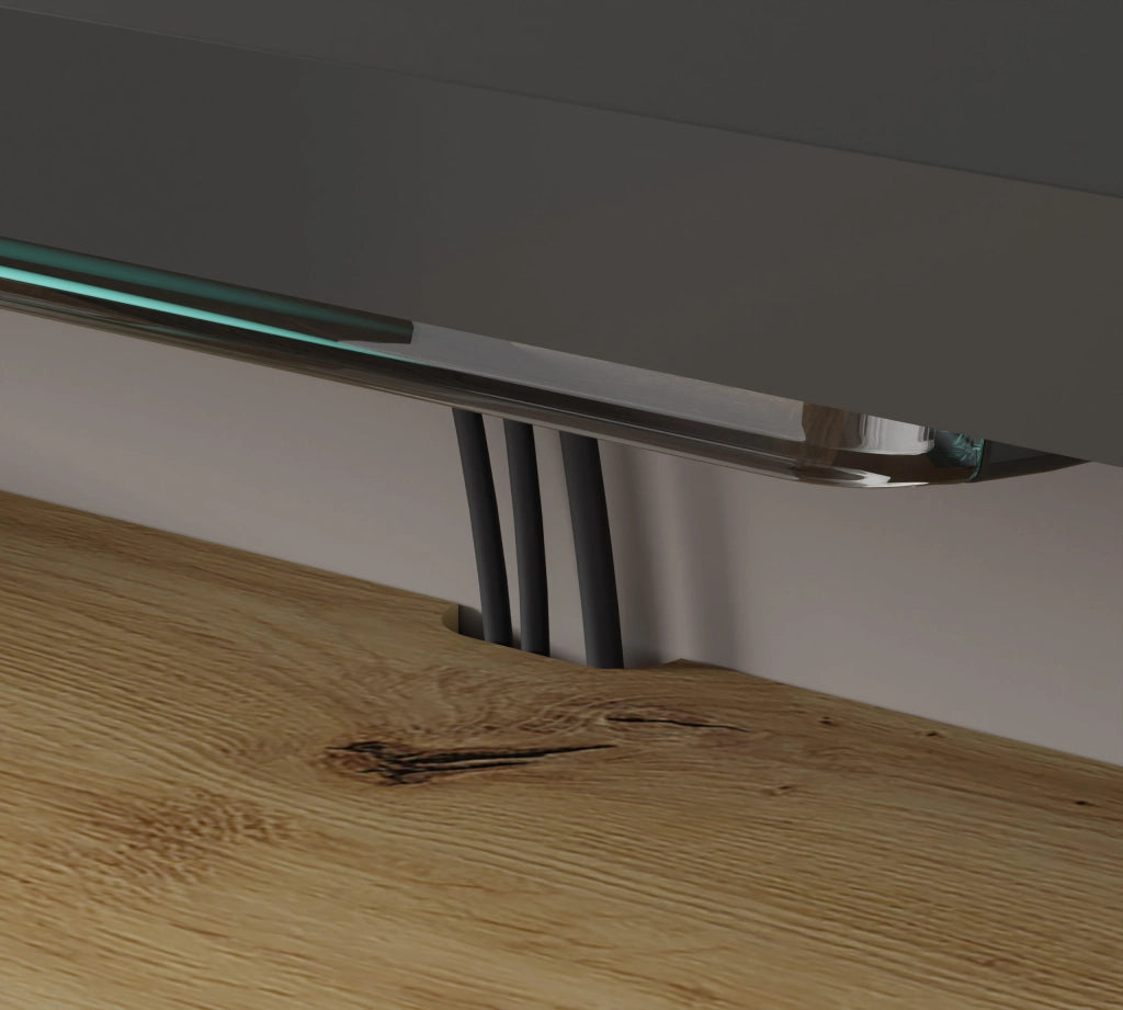 Mobile porta TV sospeso minimal DEDAL cm 90x22x20h  Rovere