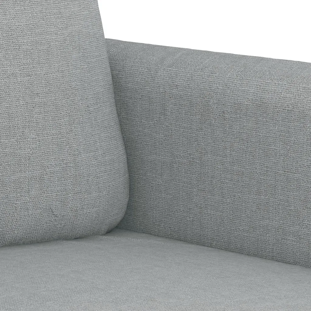 Set Divani 2 pz con Cuscini Grigio Chiaro in Tessuto 3202102