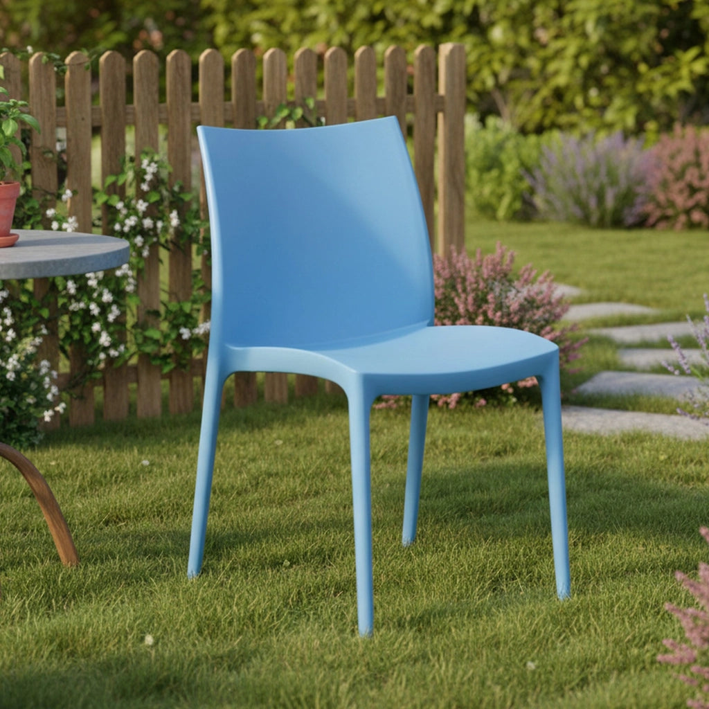 Grover, Sedia da Esterno una Sedia Made in Italy, Azzurro