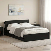 Telaio del letto con storage con testiera Nero 160 x 200 cm 3433973