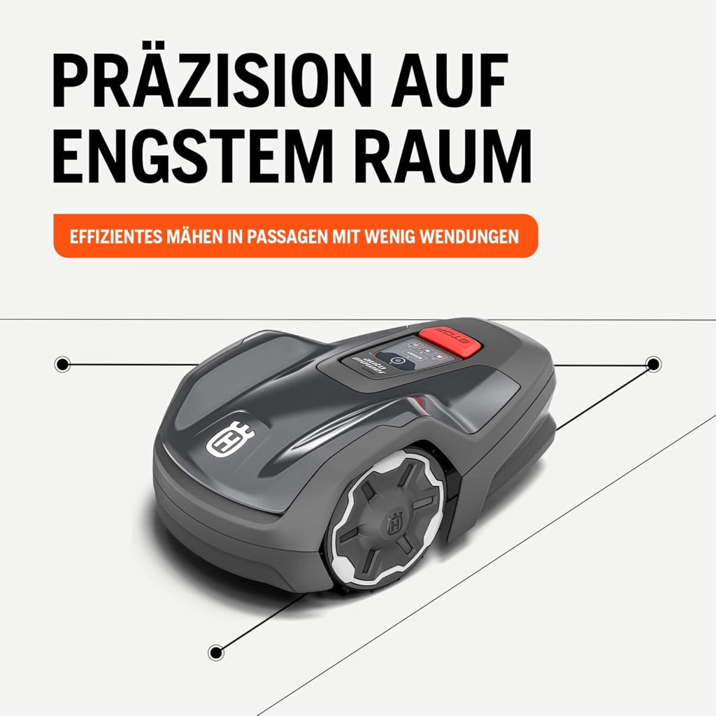 Robot Tosaerba Automower Aspire R4 per 400 m² batteria tosaerba robot, controllo tramite app Connect (con controllo vocale, Wi-Fi, Bluetooth)