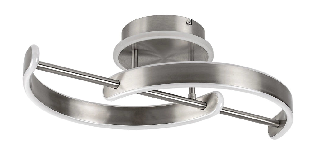 Plafoniera moderna cromo satinato LED 30W Rabalux Jarnelle