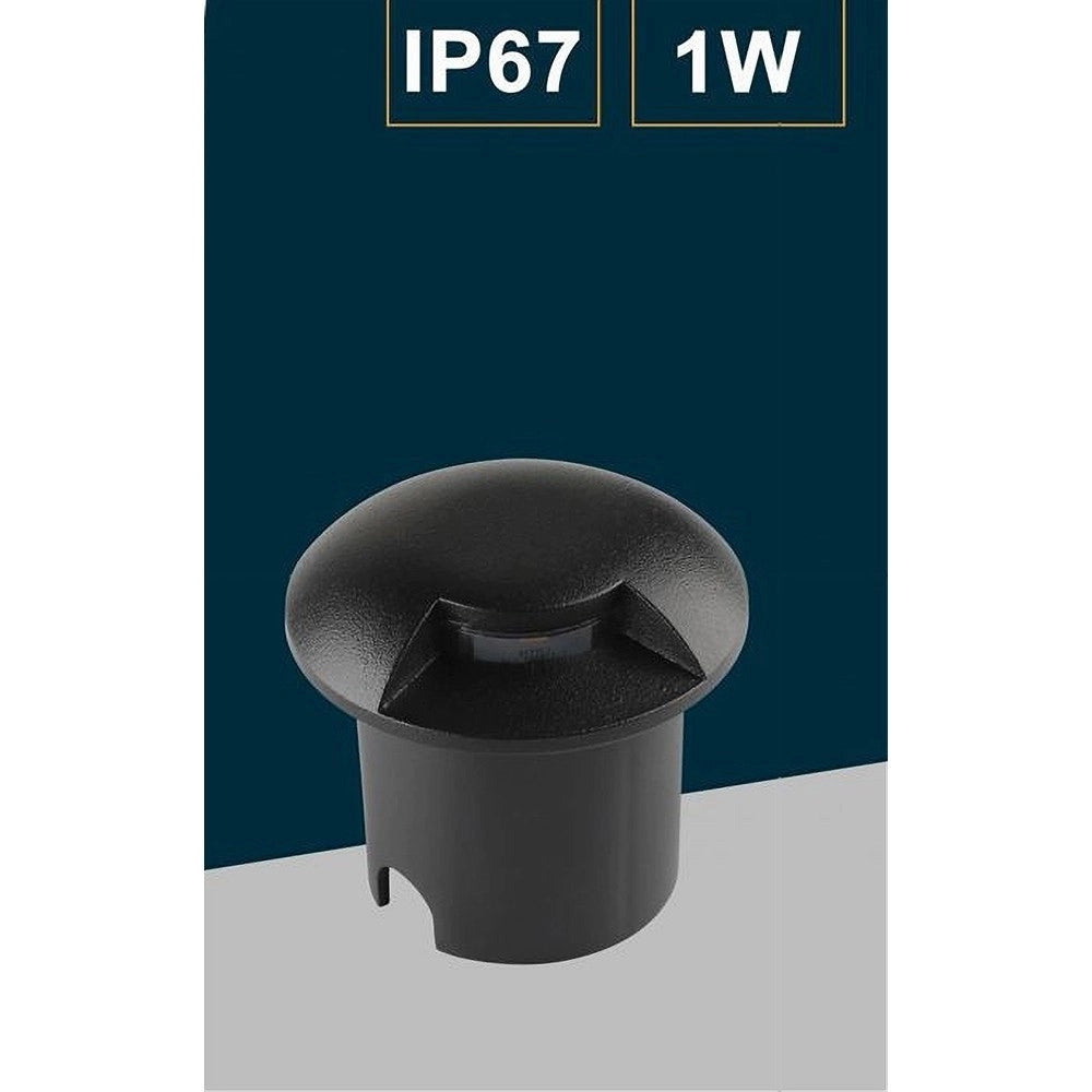Trade Shop - Faretto Calpestabile Led 1w 1 Fascio Luce Lampada Segnapassi Per Esterno Ip67 321 - -bianco Naturale      -
