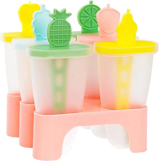 Set di 6 forme per lollipops di polipropilene di alta qualità con stampo, forme per popsicle