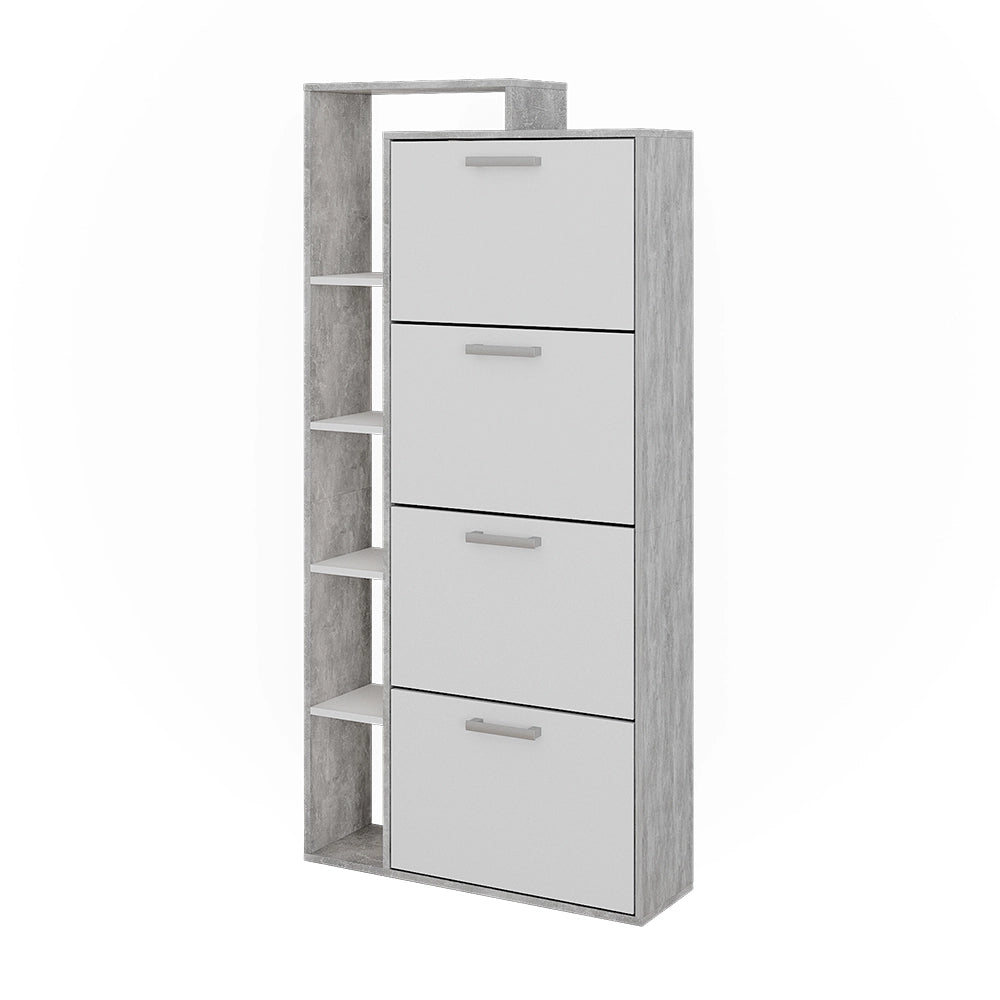 Vicco Scarpiera da ingresso Bianco/cemento 80 x 166.1 cm