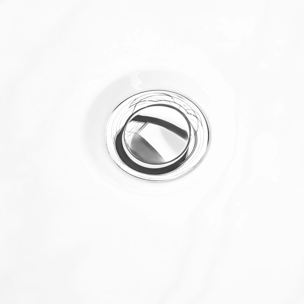 Vasca da bagno freestanding in acrilico bianco 170 cm design moderno forma ovale