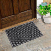 Zerbino Gomma Morbida 47x62 Cm Tappeto Ingresso Raschia Fango Dentato Drenante Antiscivolo