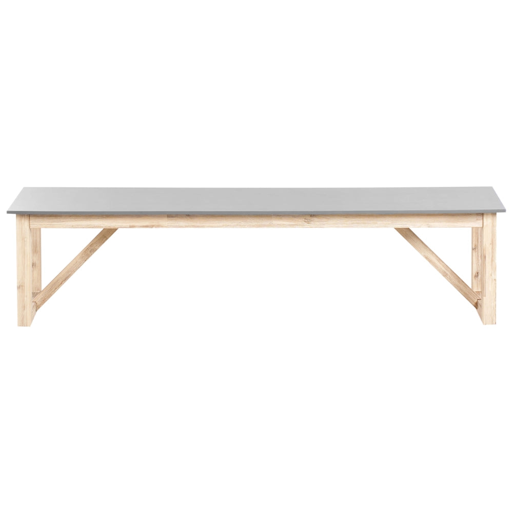 Set da pranzo da giardino per esterni con tavolo da pranzo e 2 panche Grigio giardino balcone terrazzo