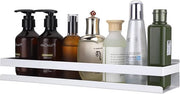 Organizzatore di doccia per bagno - Raccordo per parete in acciaio inossidabile - Comparto di stoccaggio per bagno e cucina - 40 cm Bianco