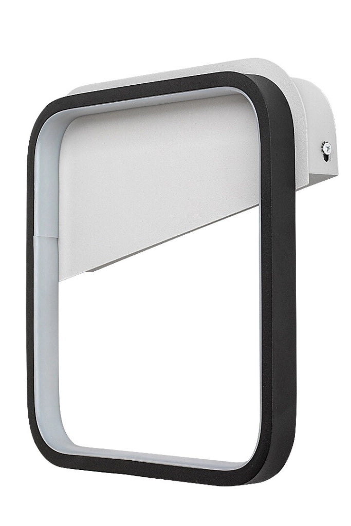 Applique LED quadrata moderna nero/bianco 13W Razzi Rabalux