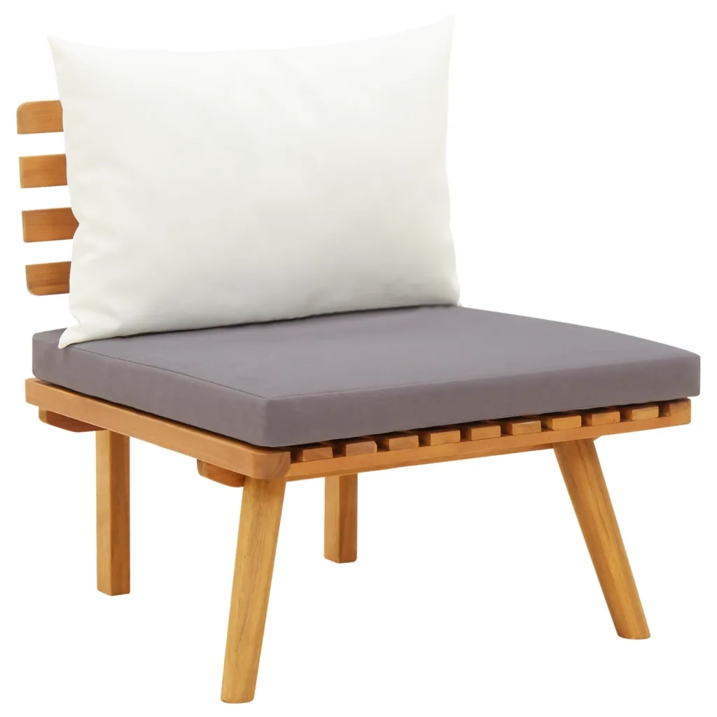 Set Divani da Giardino 4 pz con Cuscini in Massello di Acacia cod mxl 38180
