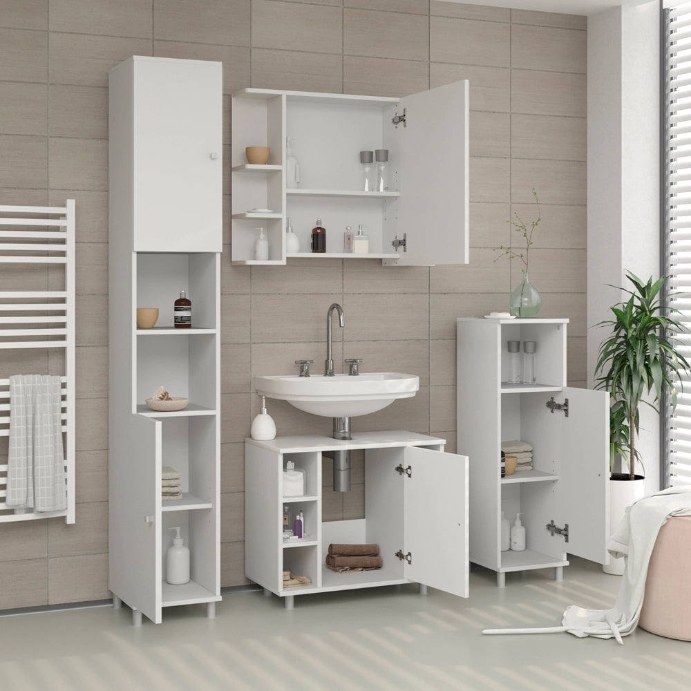 Vicco Specchio contenitore bagno Bianco 79.6 x 64 cm
