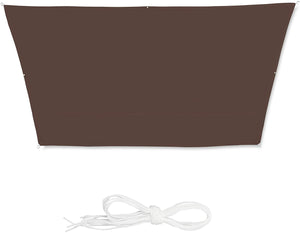 Vela ombreggiante a trapezio 3 x 4 x 2 m marrone 13_0002936