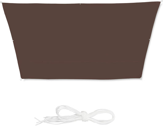 Vela ombreggiante a trapezio 3 x 4 x 2 m marrone 13_0002936