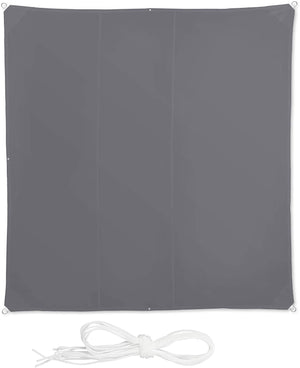 Vela ombreggiante quadrata 4 x 4 m grigia 13_0002929_3