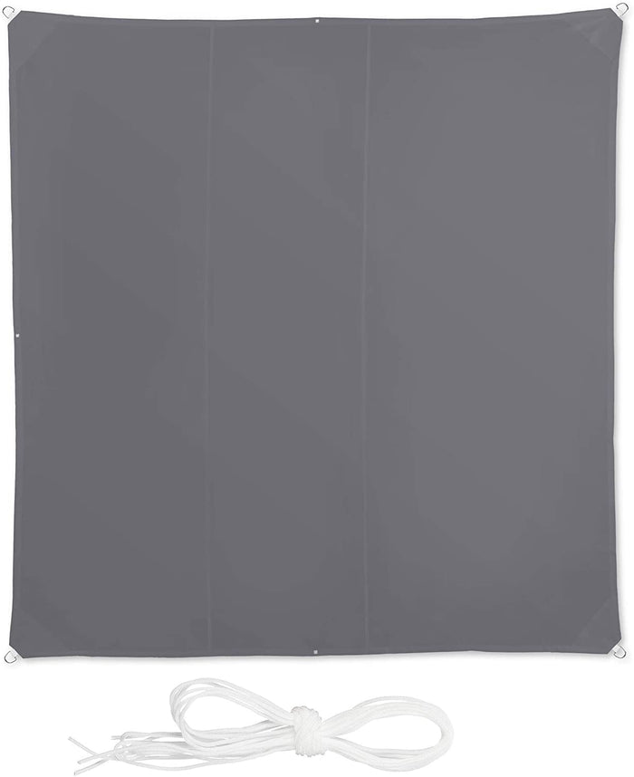 Vela ombreggiante quadrata 4 x 4 m grigia 13_0002929_3