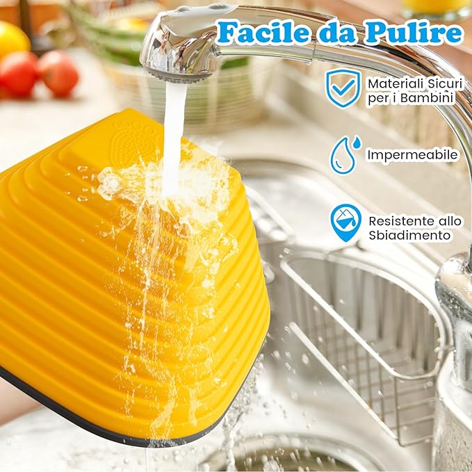 6 Pezzi Pietre di Passo per Bambini, Pietre di Equilibrio Antiscivolo per Esercizio Interno/Esterno, Blocchi di Equilibrio Quadrati per Bambini 3+ Anni