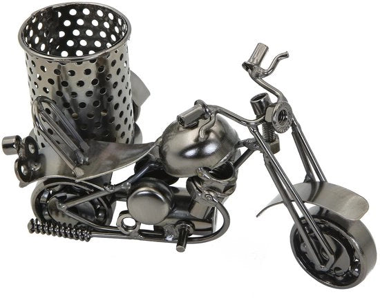 Organizzatore Retro per Motori - Accessorio da Ufficio - Organizzatore - Cassetto per Matite - Arte Metallica - 15,5x9x8cm - Accessorio da Ufficio