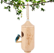 Nido per Uccelli in Legno con Corda - Decorazione per Finestre di Giardino