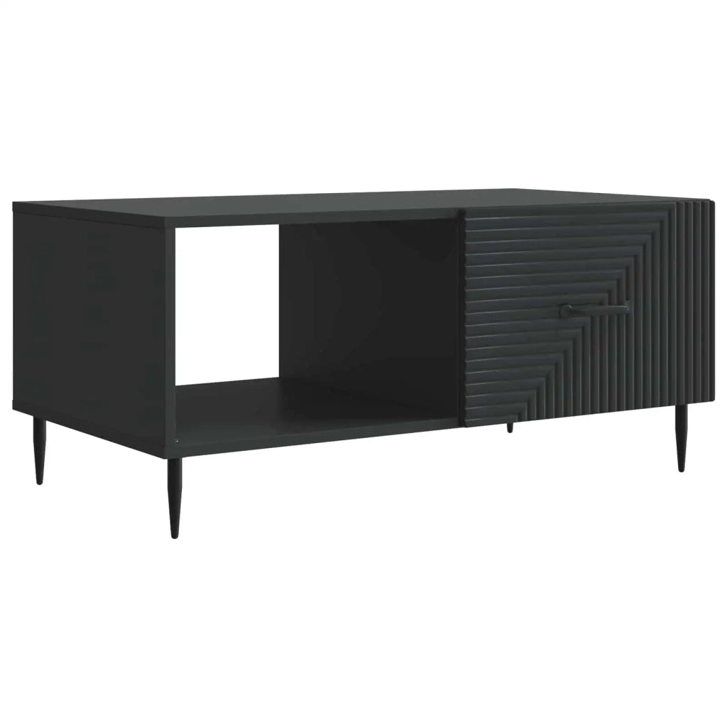 Tavolino da salotto Nero 90 x 50 x 40 cm Legno ingegnerizzato 894956
