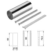 ISEO 003020 KIT PROLUNGA X CILINDRO FISSO EST. DIAM.MM.26