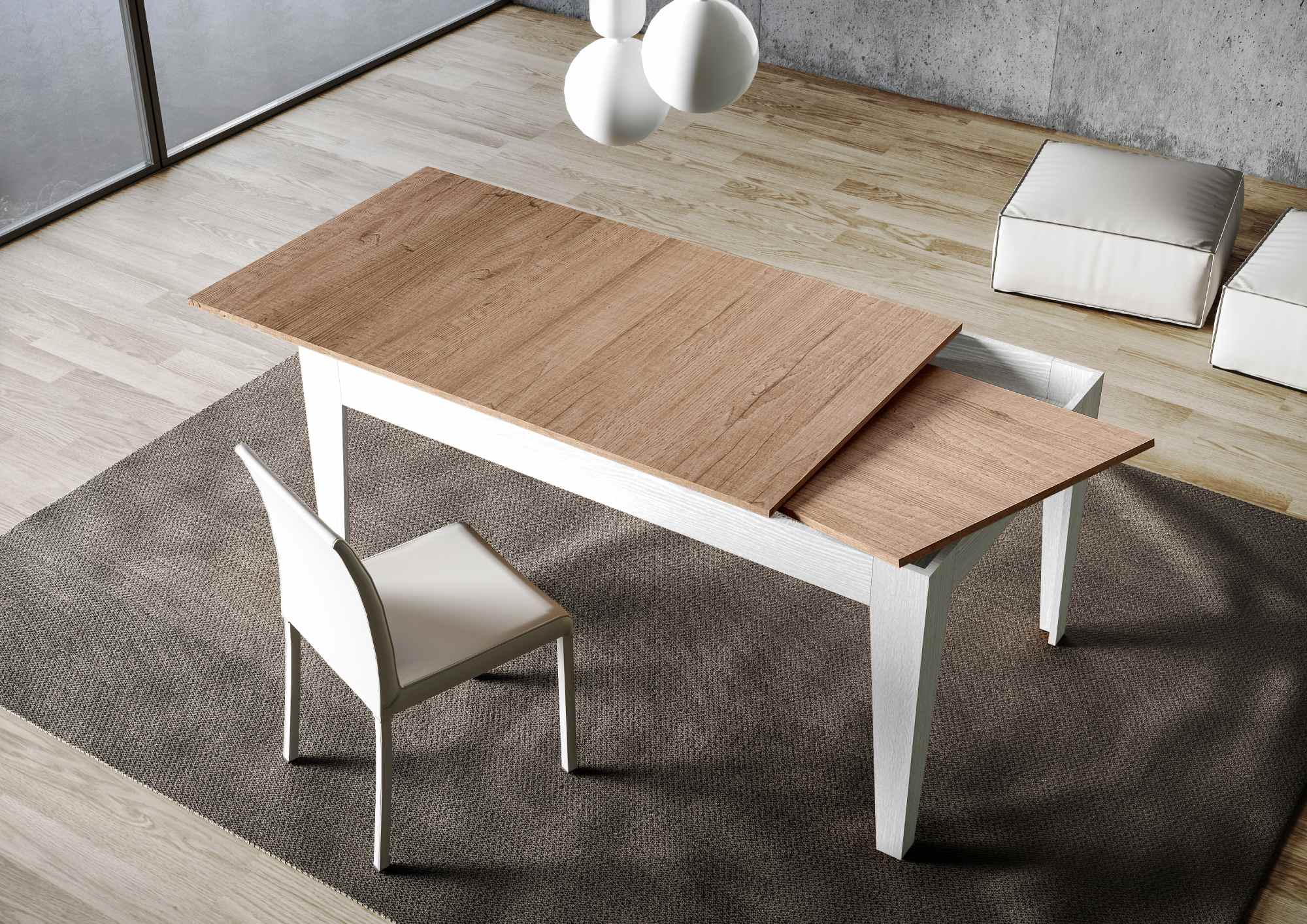 Tavolo Allungabile 120-180x90x77 cm Cico Mix Quercia