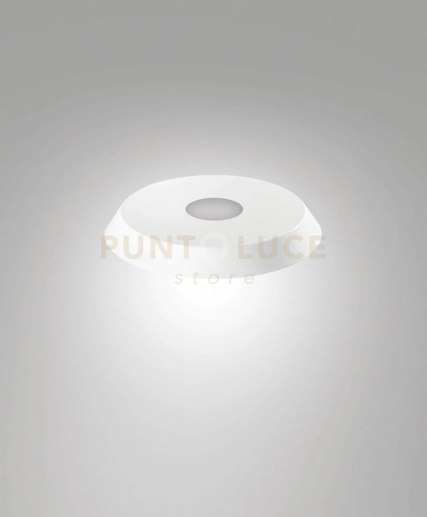 3804-56-102 DIFFUSORE/PARALUME IN METALLO BIANCO D.20CM H.2,5CM PER KIT LUCI 8W