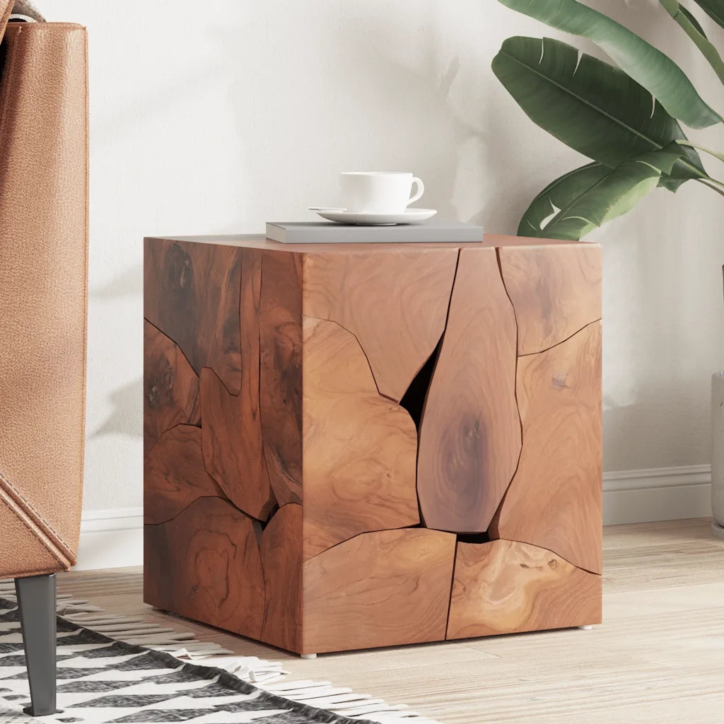 Sgabello Marrone 40x40x45 cm in Legno Massello di Teak 243472