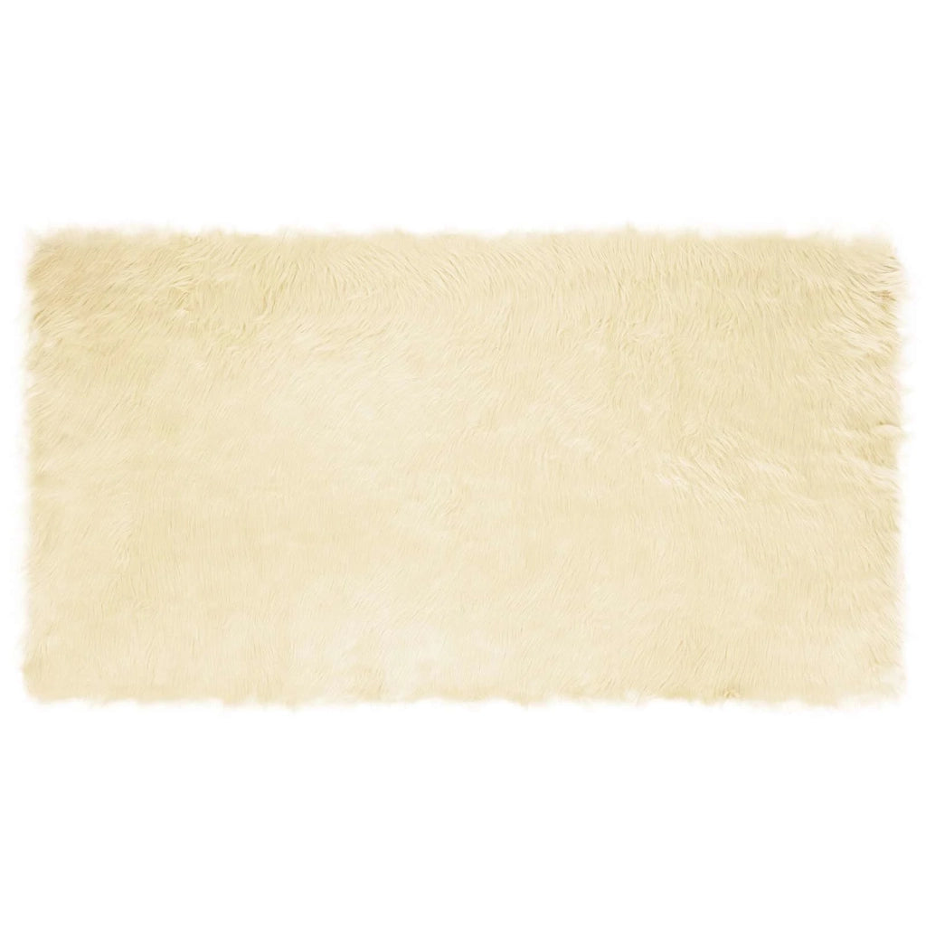Tappeto in finta TAFALLA Crema 60 x 110 cm Poliestere